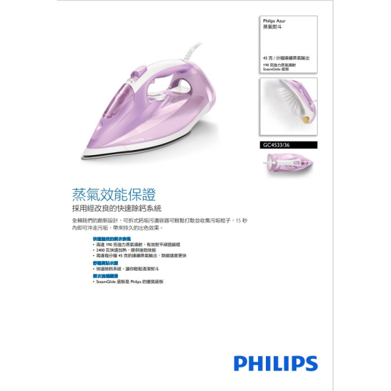 PHILIPS 飛利浦  GC4533/36 熨斗